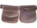 PAREJA DE BOLSAS DE OJEO DE PIEL