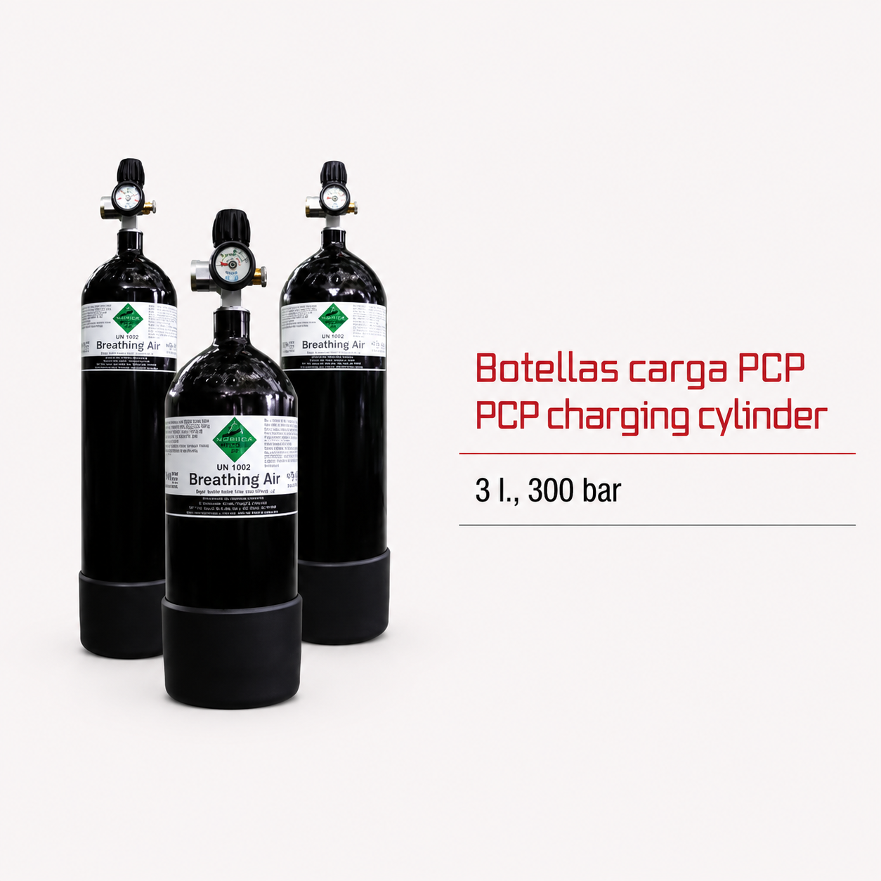 Norica Botella de Carga PCP 3L 300 bar