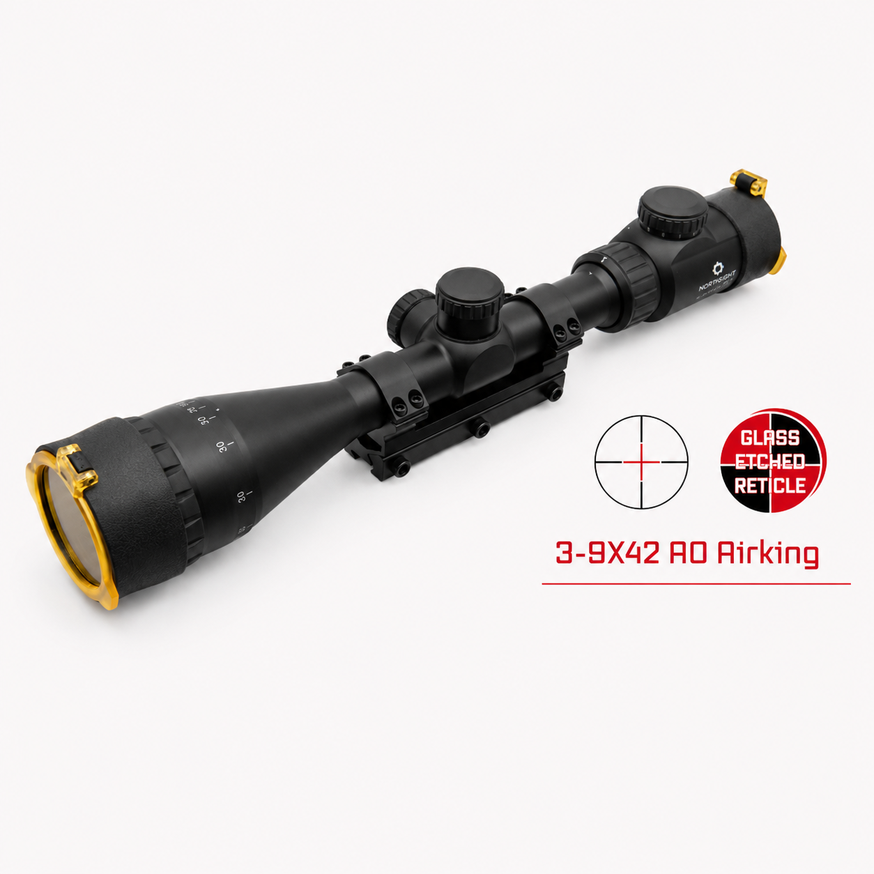 Norica Visor 3-9x42 AO Air King Retícula Iluminada Para GRS
