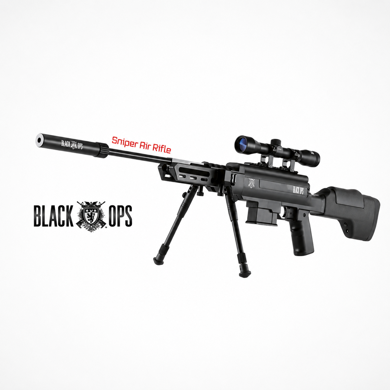 Black Ops Sniper Carabina Táctica con Gas Power Piston y Visor