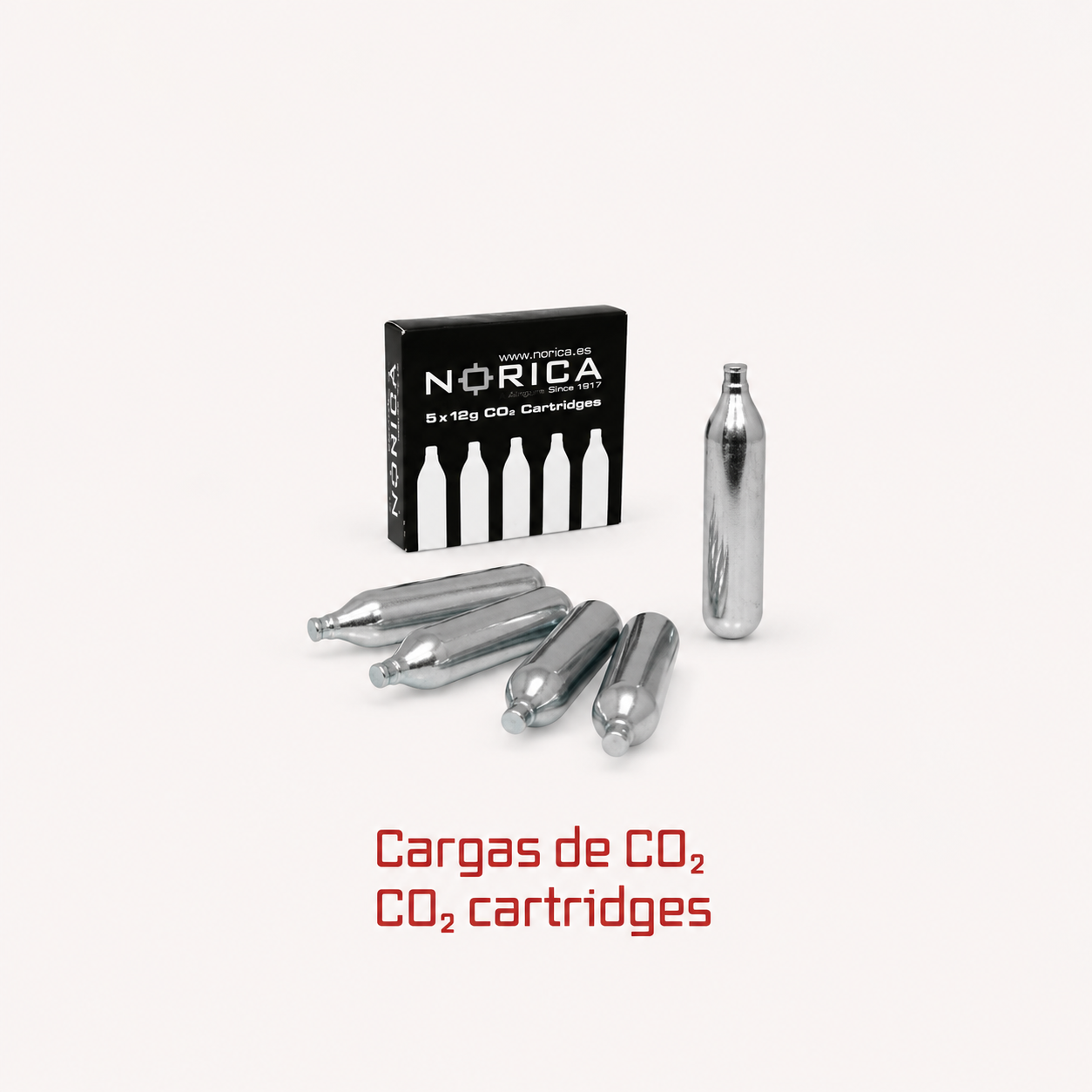 Cargas CO2 12g — Caja de 5 Unidades