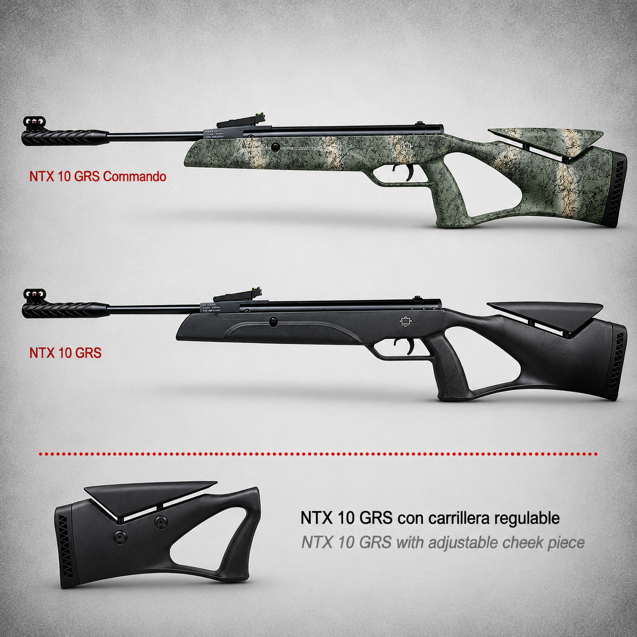 Norica NTX 10 GRS Carabina Gas Ram Thumbhole