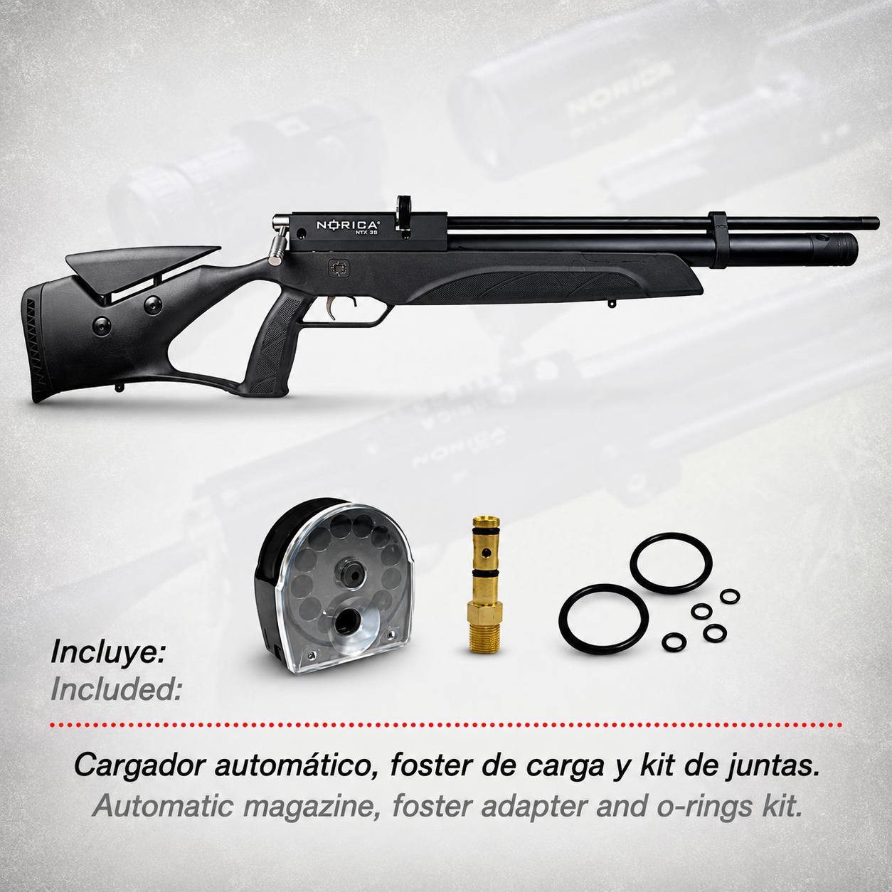 Norica NTX 35 Carabina PCP con Regulador EVO