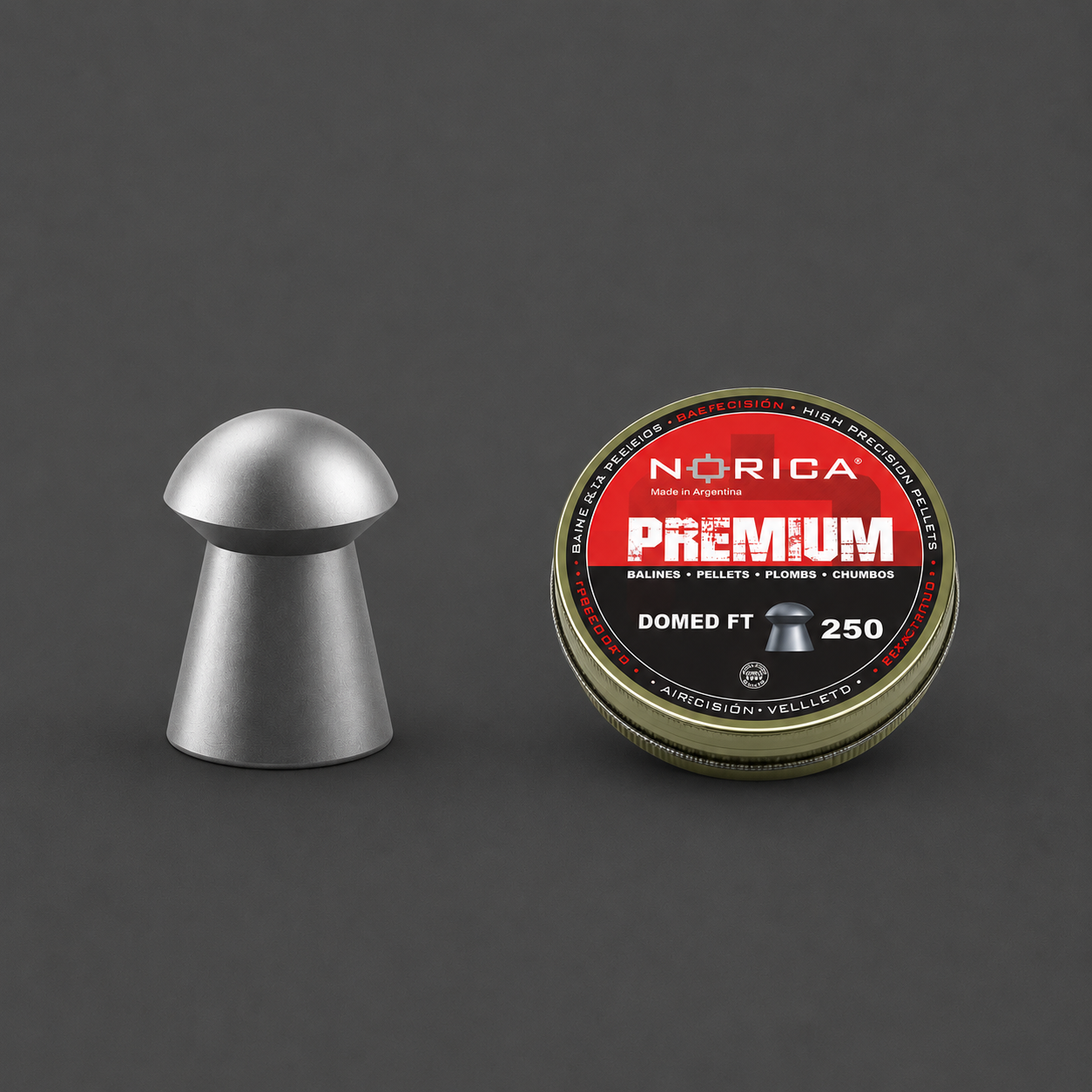 Norica Balines Premium Domed FT 250 uds Cal. 5,5mm