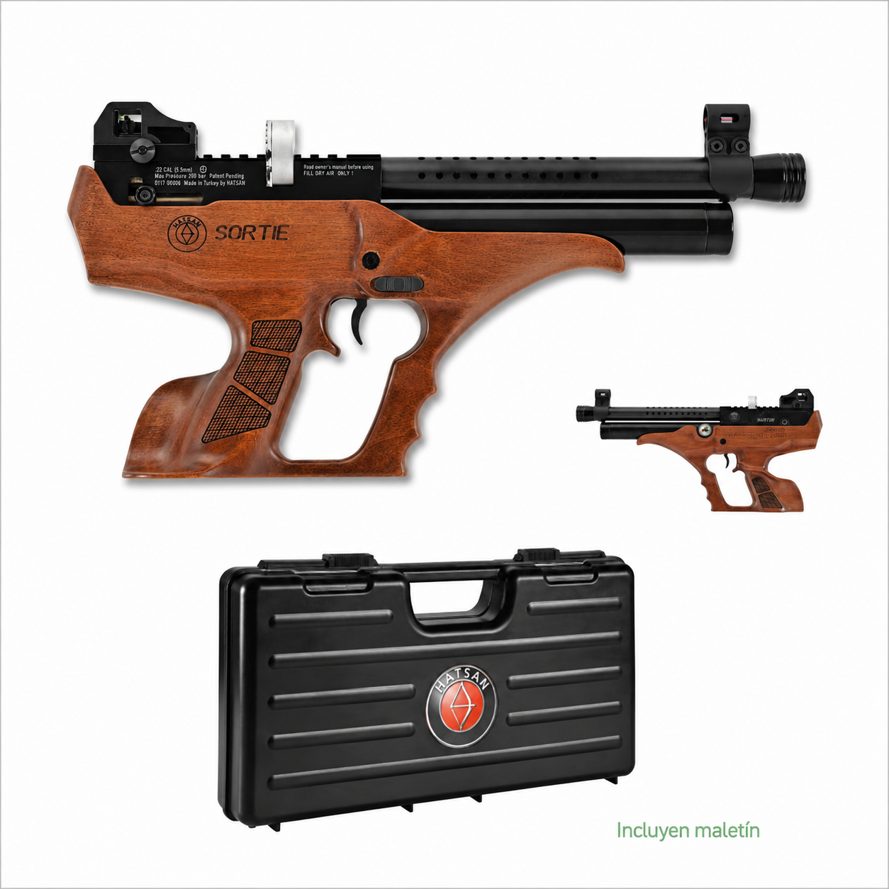 PISTOLA PCP HATSAN SORTIE W