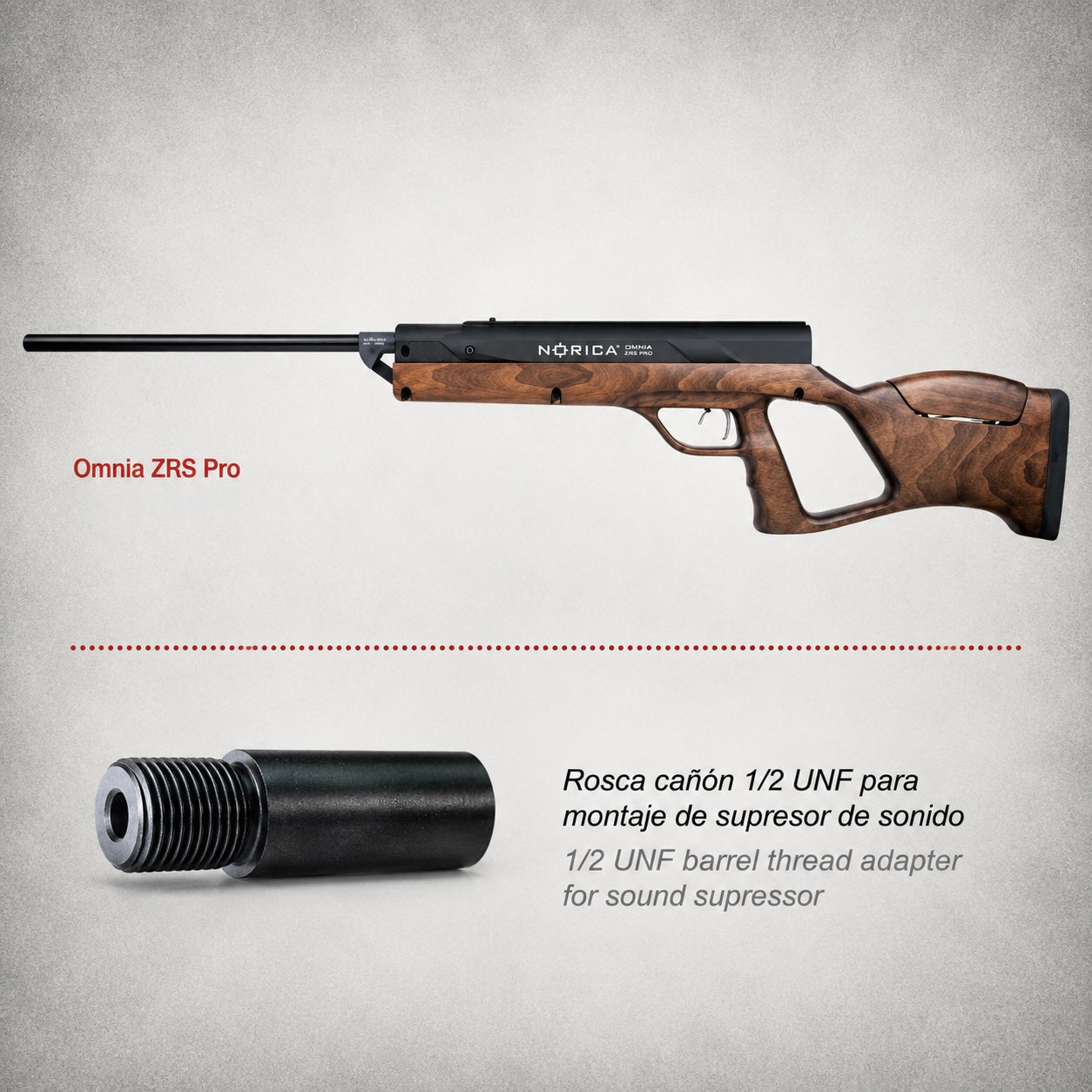 Norica Omnia ZRS Pro Carabina Sin Retroceso Culata Madera Haya