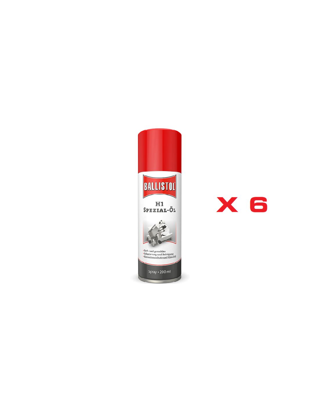 Aceite Ballistol H1 - Spray 200 ml en caja de 6 uds.